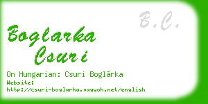 boglarka csuri business card
