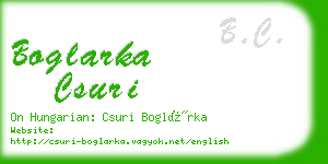 boglarka csuri business card